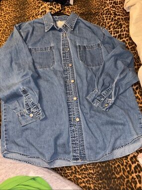 St. John's Bay Light Blue Denim Shirt